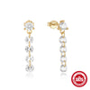 Wholesale S925 Silver Elegant Simple Retro Sweet Water Drop Earrings For Women With Geometric Design And Electroplating Treatment