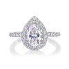 Wholesale S925 Silver Fashion Geometric Moissanite Inlaid Ring