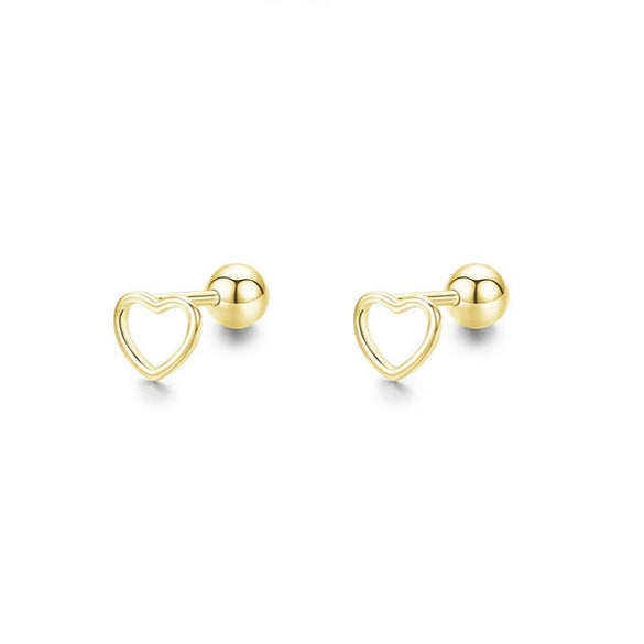 Wholesale S925 Silver Fashion Hollow Heart Earrings For Women With Seiko Treatment