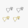 Wholesale S925 Silver Fashion Hollow Heart Earrings For Women With Seiko Treatment