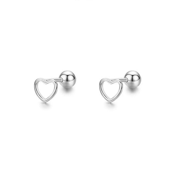Wholesale S925 Silver Fashion Hollow Heart Earrings For Women With Seiko Treatment
