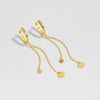 Wholesale S925 Silver Fashion New Earrings With Tassel And Exquisite French Ear Buckle Platinum Or 18K Gold Electroplated