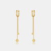 Wholesale S925 Silver Fashion New Earrings With Tassel And Exquisite French Ear Buckle Platinum Or 18K Gold Electroplated