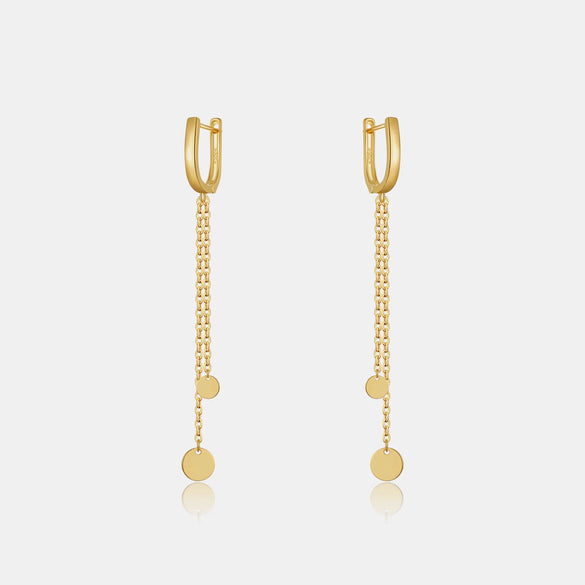 Wholesale S925 Silver Fashion New Earrings With Tassel And Exquisite French Ear Buckle Platinum Or 18K Gold Electroplated