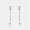 Wholesale S925 Silver Fashion New Earrings With Tassel And Exquisite French Ear Buckle Platinum Or 18K Gold Electroplated