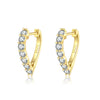 Wholesale S925 Silver Fashionable Love Earrings With Geometric Design And Electroplated Finish