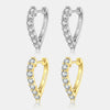 Wholesale S925 Silver Fashionable Love Earrings With Geometric Design And Electroplated Finish