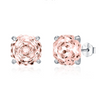 Wholesale S925 Silver Flower Style Earrings Set With Diamonds For Women
