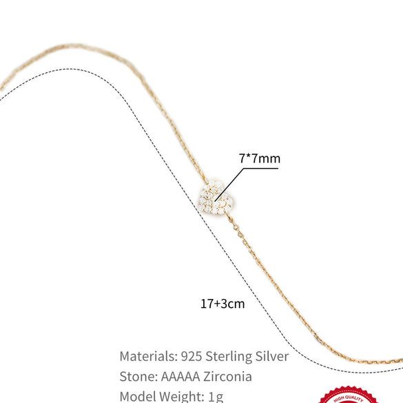 Wholesale S925 Silver Geometric Adjustable Bracelet With 14K Gold Plated Electroplating For Women Lovely Niche Design Sense All Match Stacked Gift