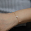 Wholesale S925 Silver Geometric Adjustable Bracelet With 14K Gold Plated Electroplating For Women Lovely Niche Design Sense All Match Stacked Gift