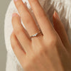 Wholesale S925 Silver Geometric Arrow Diamond Ring For Women