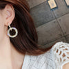 Wholesale S925 Silver Geometric Circle Earrings With Diamond For Women Simple Style