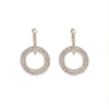 Wholesale S925 Silver Geometric Circle Earrings With Diamond For Women Simple Style