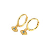 Wholesale S925 Silver Geometric Devil's Eye Earrings With Electroplating