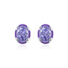 Wholesale S925 Silver Geometric Eggshaped Diamond Earrings For Women