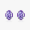 Wholesale S925 Silver Geometric Eggshaped Diamond Earrings For Women