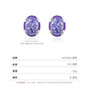 Wholesale S925 Silver Geometric Eggshaped Diamond Earrings For Women