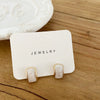 Wholesale S925 Silver Geometric Electroplated Stud Earrings For Women