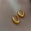 Wholesale S925 Silver Geometric Electroplated Stud Earrings For Women