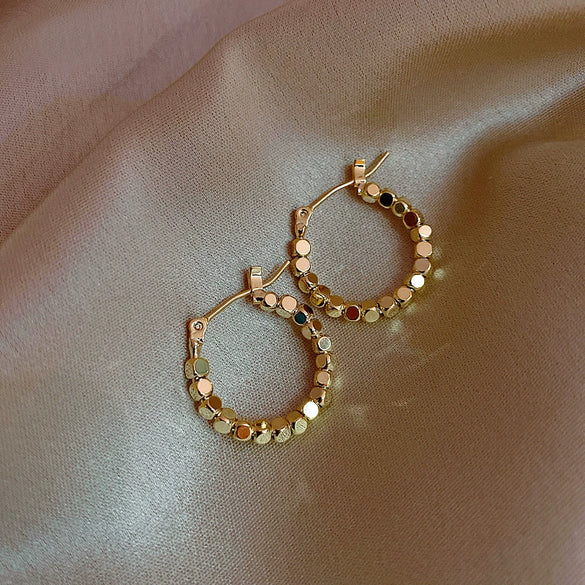 Wholesale S925 Silver Geometric Electroplated Stud Earrings For Women
