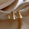 Wholesale S925 Silver Geometric Electroplated Stud Earrings For Women