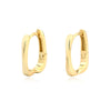 Wholesale S925 Silver Geometric Hoop Earrings For Women Electroplated Minimalist Square Design