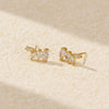 Wholesale S925 Silver Geometric Irregular Zircon Diamond Electroplated Earrings For Women