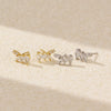 Wholesale S925 Silver Geometric Irregular Zircon Diamond Electroplated Earrings For Women