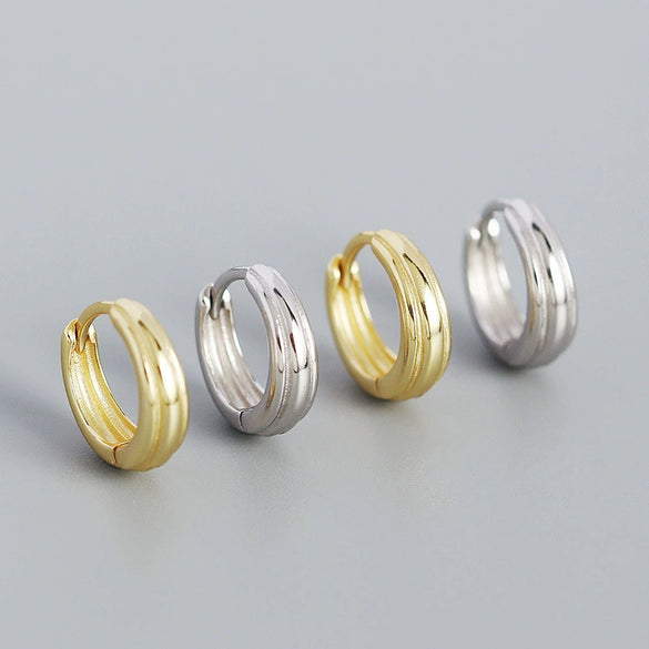 Wholesale S925 Silver Geometric Minimalist Retro Style Ear Studs For Female