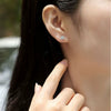 Wholesale S925 Silver Geometric Moissanite Inlay Earrings For Women