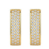 Wholesale S925 Silver Geometric Moissanite Inlay Women's Earrings