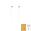 Wholesale S925 Silver Geometric Moissanite Tassel Earrings For Women