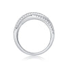 Wholesale S925 Silver Geometric Ring Set With Diamonds