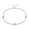 Wholesale S925 Silver Geometric Square Bracelet For Women With Electroplating Dream Shadow Starlight