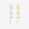 Wholesale S925 Silver Geometric Tassel Earrings For Women With Electroplating Treatment