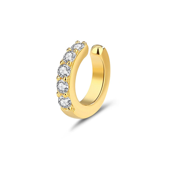 Wholesale S925 Silver Geometric U Shape Electroplated Niche Style Earbone Clips For Women