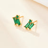 Wholesale S925 Silver Geometric Zircon Earrings