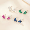Wholesale S925 Silver Geometric Zircon Earrings