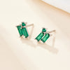 Wholesale S925 Silver Geometric Zircon Earrings