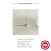 Wholesale S925 Silver Gold Plated Pendant Necklace With Single Diamond Six Claw Zircon Geometric Style And O Chain For Women