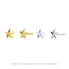Wholesale S925 Silver Goldplated Fivepointed Starshaped Earring