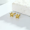 Wholesale S925 Silver Goldplated Fivepointed Starshaped Earring