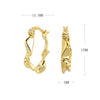 Wholesale S925 Silver Goldplated Wave Pattern White Deer Fashion Niche Women's Earrings