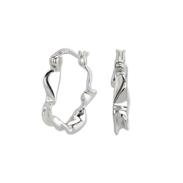 Wholesale S925 Silver Goldplated Wave Pattern White Deer Fashion Niche Women's Earrings