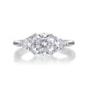 Wholesale S925 Silver Guardian Ring Set With Diamonds Geometric Style Moissanite For Women