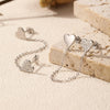 Wholesale S925 Silver Heart Shape Diamond Set Earrings For Women
