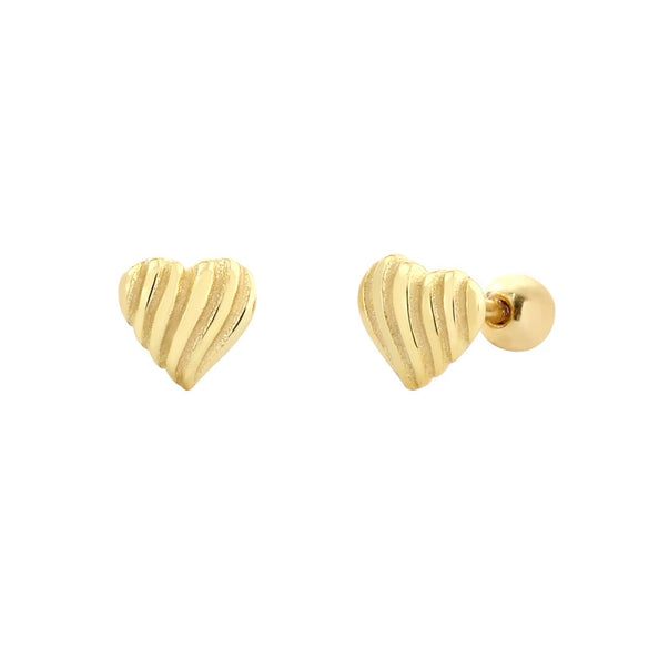 Wholesale S925 Silver Heart Shape Electroplated Earrings For Women