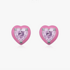 Wholesale S925 Silver Heart Shape Imitation Diamond Cute Women's Earrings