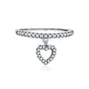 Wholesale S925 Silver Heart Shape Love Pendant Ring For Women With Shiny Diamond Design In Sweet Cool Style
