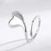 Wholesale S925 Silver Heart Shape Love Ring With 18K Golden Face And Electroplating Design For Women